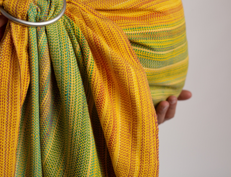 Sling cu inele tesut manual Curcubeu Galben [0]