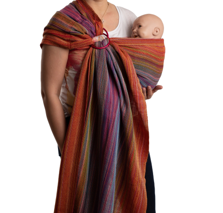 Sling cu inele tesut manual Curcubeu Rosu [1]