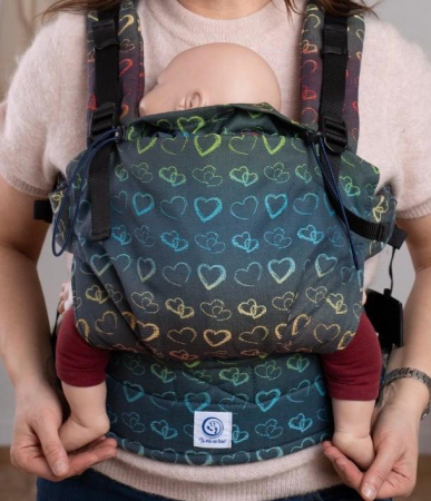 Mama baby ajustabil Nido (de la o luna de zile) - Ssc Mama baby ajustabil Nido Rainbow Hearts
