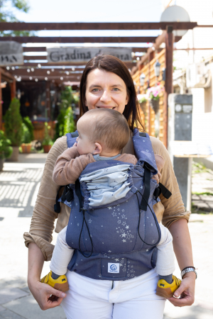 Mama baby ajustabil (de la o luna de zile) - Ssc Mama baby ajustabil Dreaming Stars Blue S4NG