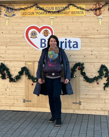 Ssc Mama baby ajustabil Fucsia Glow Butterfly wrap conversion S4NG [2]