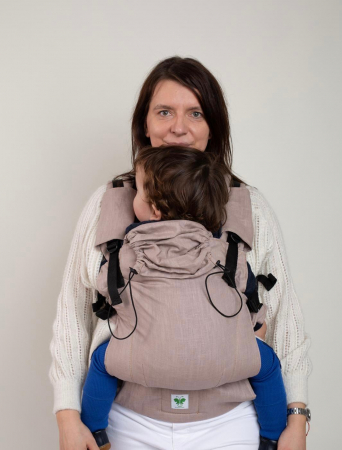 Babywearing & imbratisari sigure - Ssc Mama baby ajustabil Light Cream In organic S4NG