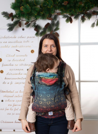 Ssc Mama baby ajustabil Rainbow Hearts wrap conversion S4NG [3]