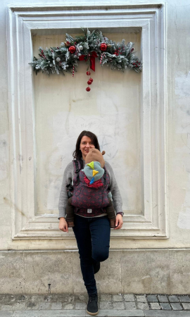 Ssc Mama baby ajustabil Red Glow Hearts wrap conversion S4NG [0]