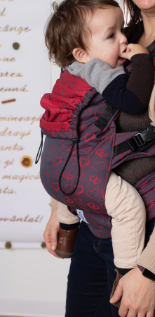 Ssc Mama baby ajustabil Red Glow Hearts wrap conversion S4NG [1]