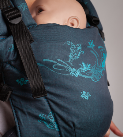 Ssc Mama baby ajustabil Turquoise Glow Butterfly wrap conversion S4NG [1]