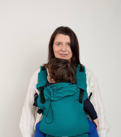 Mama baby ajustabil (de la o luna de zile) - Ssc Mama baby ajustabil Warm Teal In organic S4NG