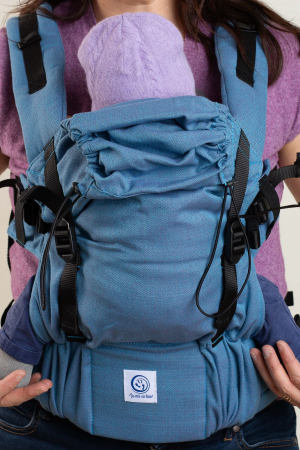 Babywearing & imbratisari sigure - Ssc Mama Bobocel Blue&Shine wrap conversion S4NG