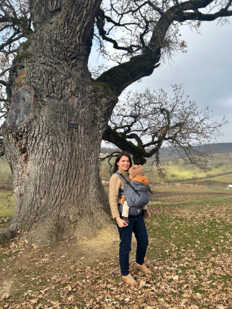 Ssc Mama preschooler ajustabil Flowers of life Mauve wrap conversion S4NG [3]