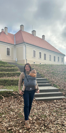 Ssc Mama preschooler ajustabil Flowers of life Mauve wrap conversion S4NG [2]