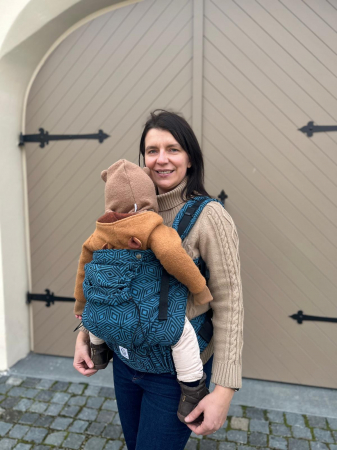 Ssc Mama preschooler ajustabil Flowers of life Blue wrap conversion S4NG [1]