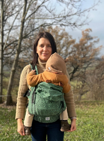 Ssc Mama preschooler ajustabil Flowers of life Green wrap conversion S4NG [0]