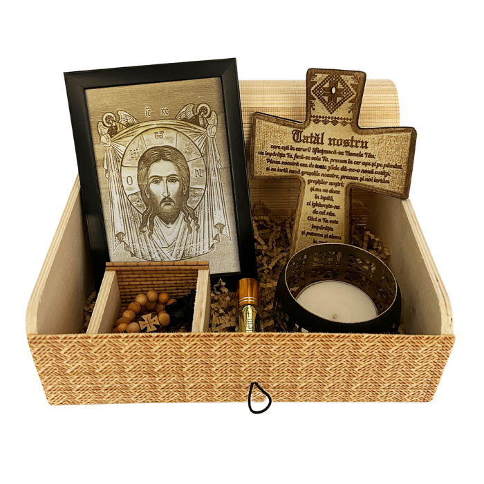 Icoana Sfanta Mahrama a Domnului Pirogravata in Lemn [1]