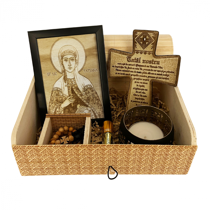 Icoana Icoana Sfanta Tatiana Pirogravata in Lemn [1]