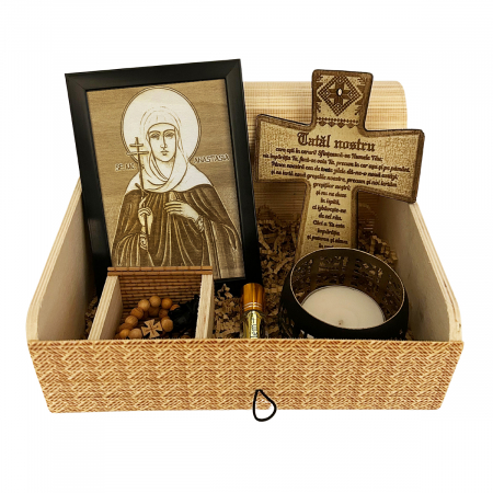 Catalog Icoane - Icoana Sfanta Anastasia Pirogravata in Lemn