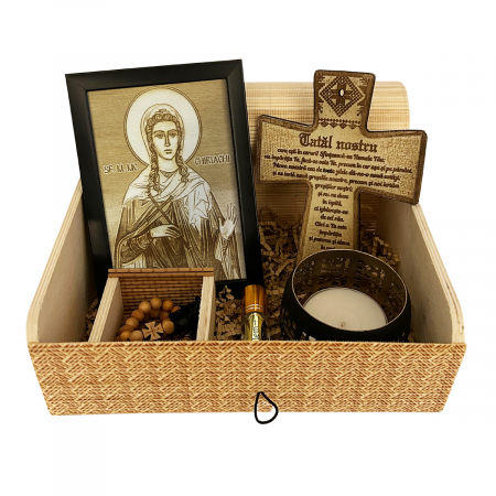 Catalog Icoane - Icoana Sfanta Chiriachi Pirogravata in Lemn