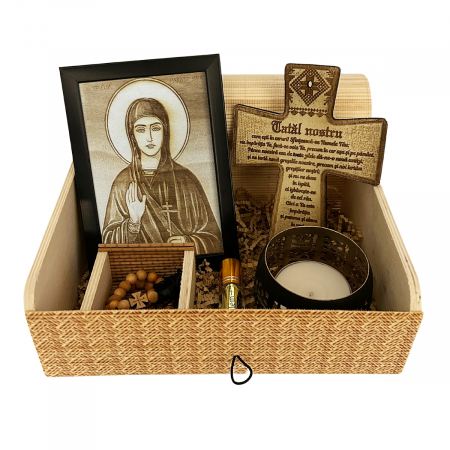 Catalog Icoane - Icoana Sfanta Parascheva Pirogravata in Lemn