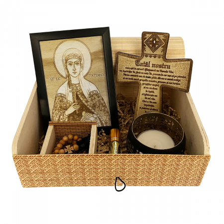 Catalog Icoane - Icoana Icoana Sfanta Tatiana Pirogravata in Lemn