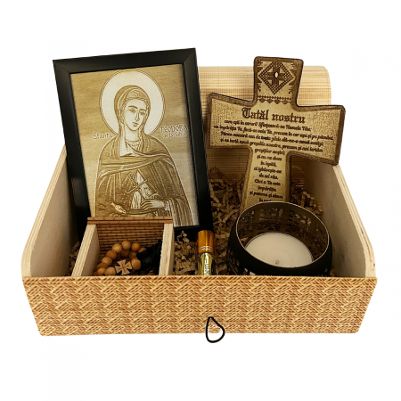 Catalog Icoane - Icoana Sfanta Teodora Pirogravata in Lemn