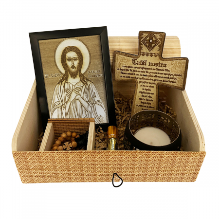 Catalog Icoane - Icoana Sfantul Alexie Pirogravata in Lemn