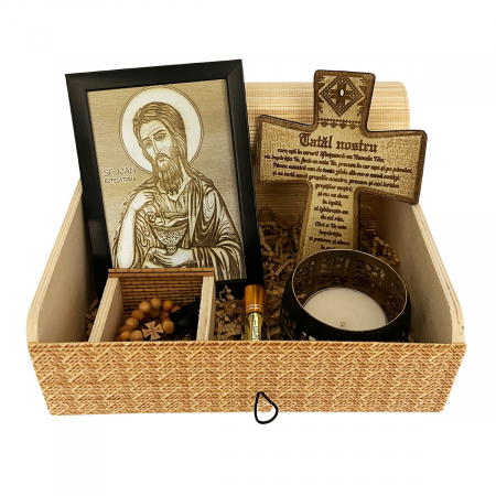 Catalog Icoane - Icoana Ioan Botezatorul Pirogravata in Lemn