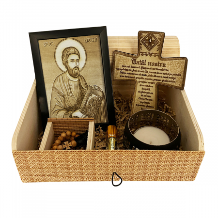 Catalog Icoane - Icoana Sfantul Marcu Pirogravata in Lemn