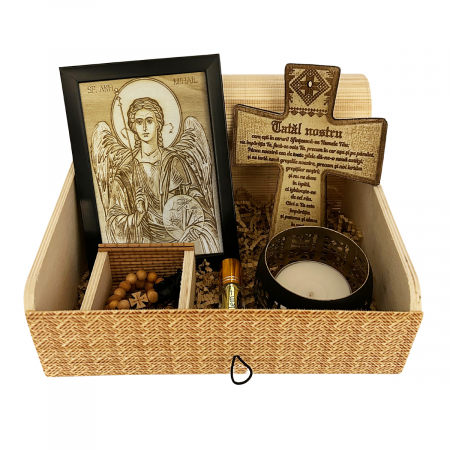 Catalog Icoane - Icoana Sfantul Mihail Pirogravata in Lemn