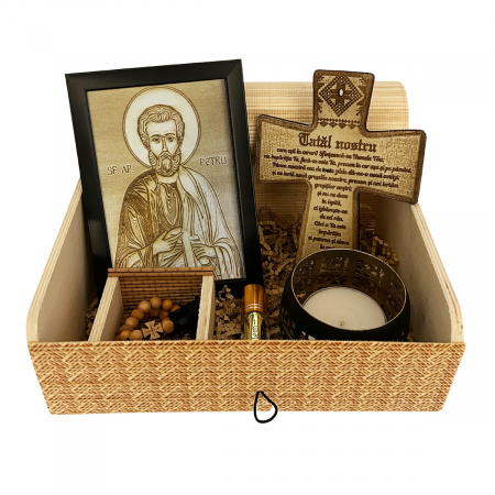 Catalog Icoane - Icoana Sfantul Petru Pirogravata in Lemn