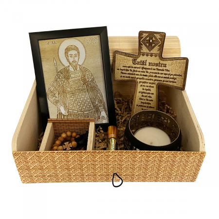 Catalog Icoane - Icoana Sfantul Teodor Pirogravata in Lemn