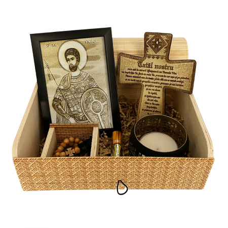 Catalog Icoane - Icoana Sfantul Victor Pirogravata in Lemn