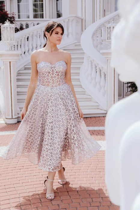 ROCHIE SUPERBA, CU DETALII SUBTILE ARGINTII SI CORSET IN PARTEA DE SUS [3]