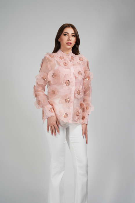 CAMASA ELEGANTA, CU ACCESORII FLORALE [4]