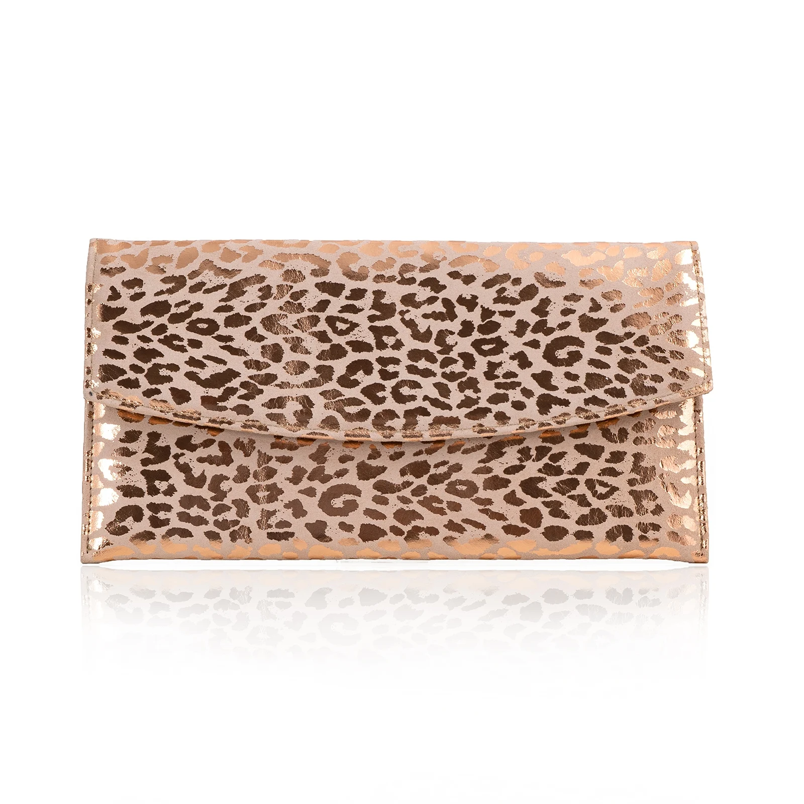 POSETA PLIC ANNA, DIN PIELE AURIU PAL, CU ANIMAL PRINT [1]