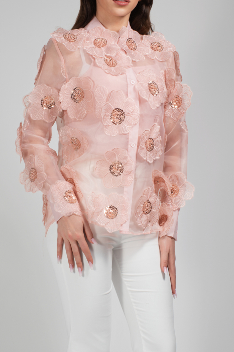 CAMASA ELEGANTA, CU ACCESORII FLORALE [3]