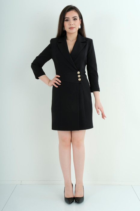 Costum cu fusta, negru [2]