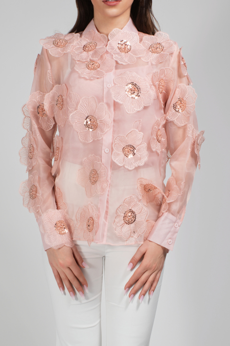 CAMASA ELEGANTA, CU ACCESORII FLORALE [1]
