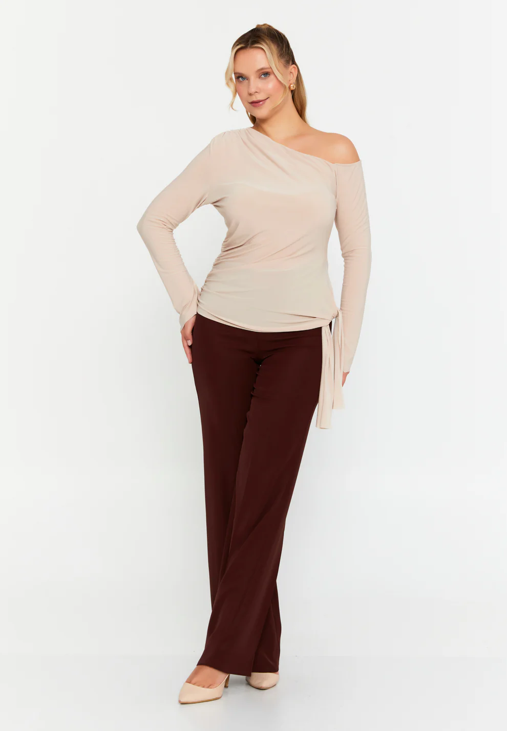 Bluza classy style bej [2]