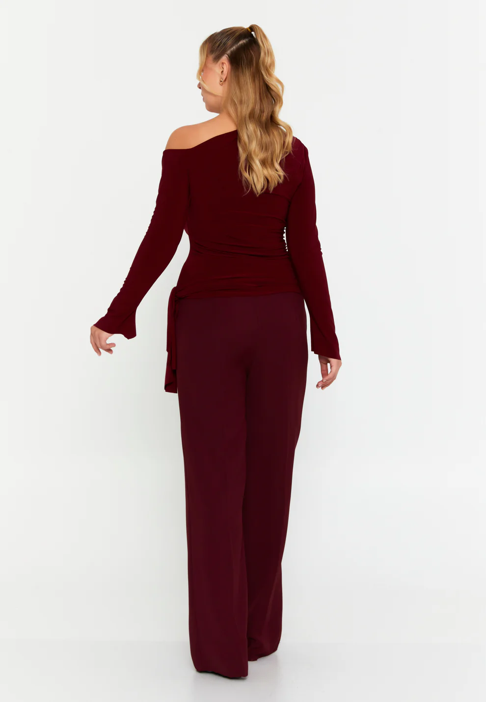 Bluza classy style burgundy [3]