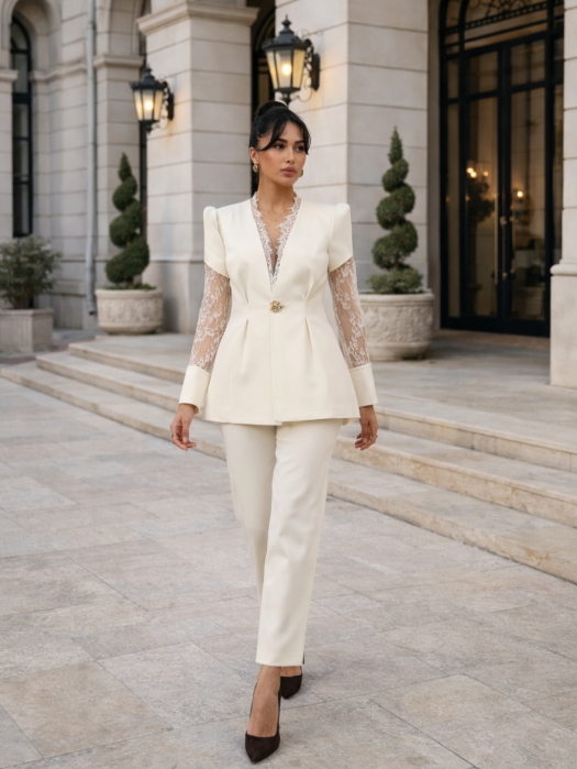 Costum Lalyane Alb [3]