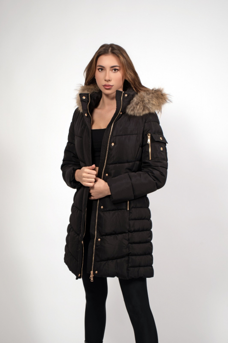 Jacheta  neagra cu gluga [2]
