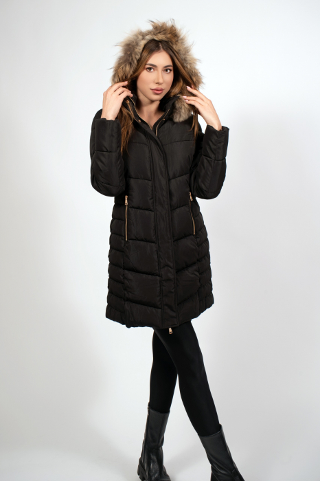 Jacheta  neagra cu gluga [5]