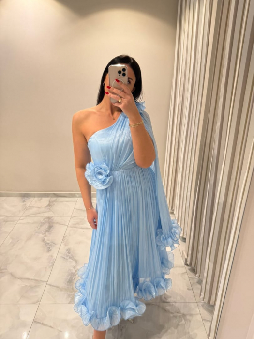 Rochie Sara midi bleu [1]
