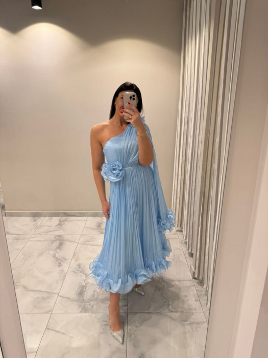 Rochie Sara midi bleu [3]