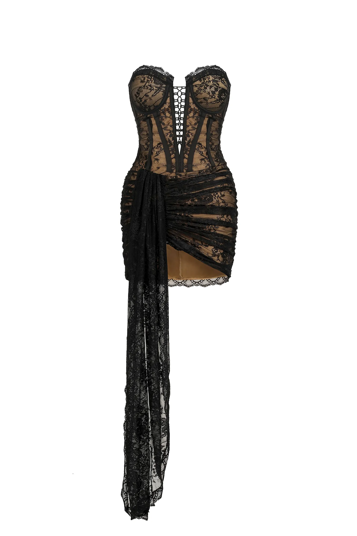 Rochie corset mini, cu dantela [6]