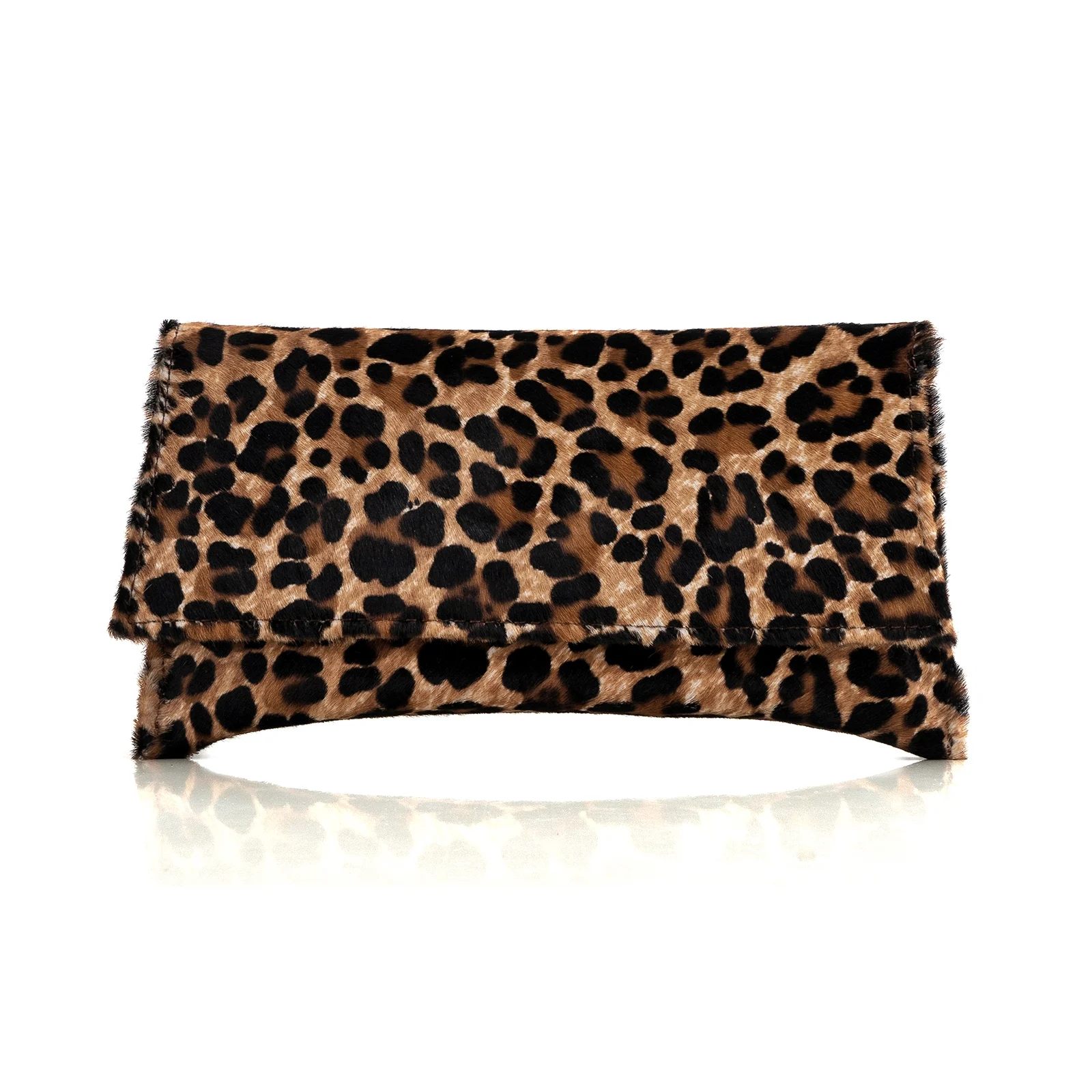 Plicuri - POSETA PLIC MAIA, DIN PIELE DE PONEI, CU ANIMAL PRINT