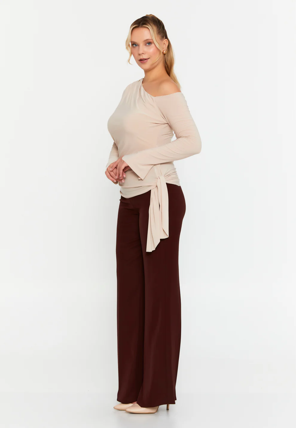 Bluza classy style bej [3]