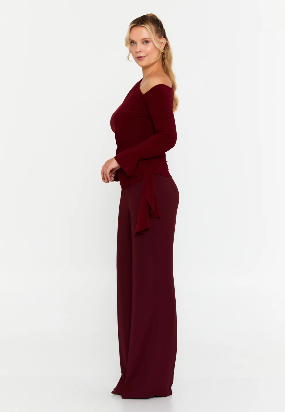 Imbracaminte - Bluza classy style burgundy