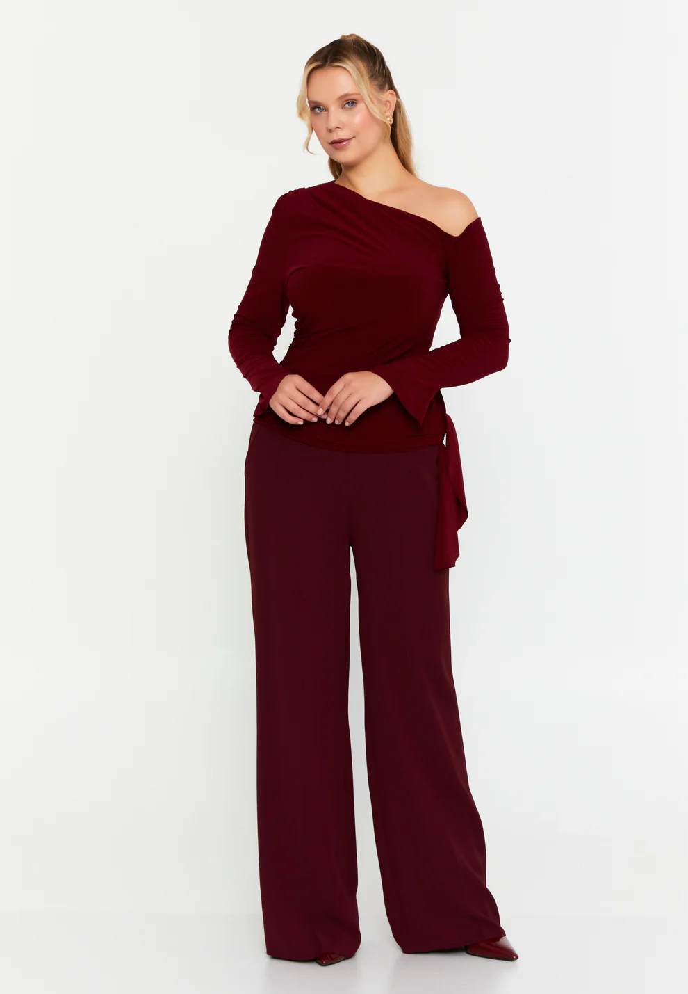 Bluza classy style burgundy [1]