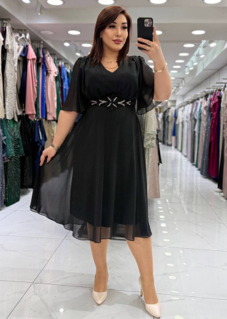 Rochii de ocazie - Rochie Elegantă Midi din Voal