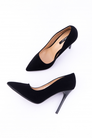 Toc 11 cm Pantofi cu Toc subtire  Black [3]